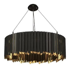 Mensae Ribbed Metal Chandelier