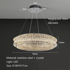 Alnair Crystal Halo Chandelier
