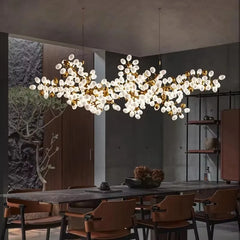 Taygeta Frosted Grape Chandelier