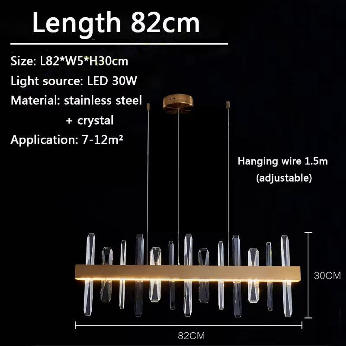 Nusakan Prism Bar Chandelier