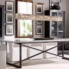 Alnair Rectangular Crystal Chandelier