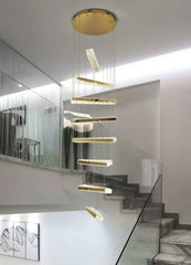 Sadr Spiral Crystal Bar Chandelier
