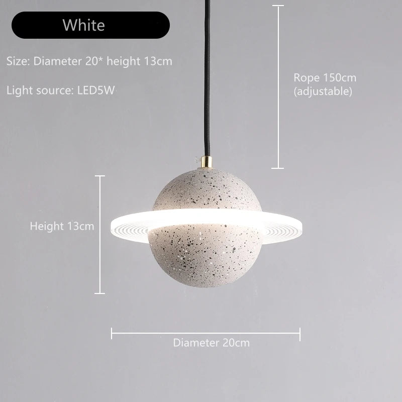 Caph Saturn Cement Pendant Lamp