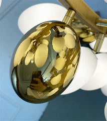 Taygeta Frosted Grape Chandelier