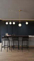 Hamal Linear Drop Globe Pendant Lamp