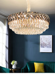 Sarin Chevron Crystal Chandelier
