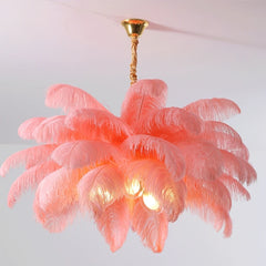 Aludra Layered Feather Chandelier