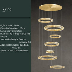Alnair Tiered Crystal Ring Chandelier