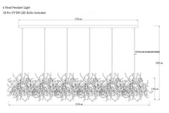 Merope Disc Bloom Chandelier