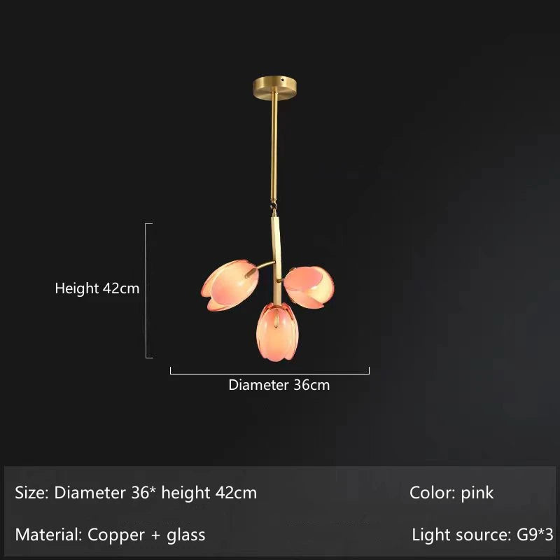 Merope Tulip Bloom Chandelier