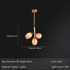 Merope Tulip Bloom Chandelier