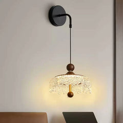 Talitha Walnut Waterdrop Wall Lamp