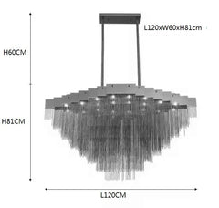 Hadar Tiered Tassel Chandelier