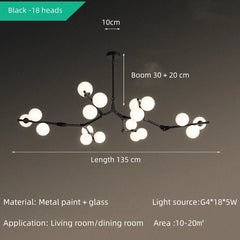 Hamal Canopy Globe Chandelier