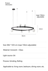 Mira Orbit Globe Chandelier