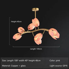 Merope Tulip Bloom Chandelier