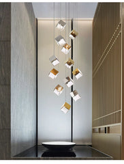 Acamar Glass Cube Chandelier
