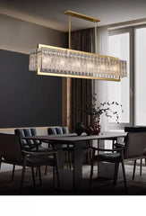 Ain Framed Textured Glass Chandelier