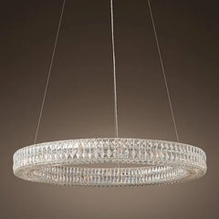 Alnair Double Crystal Ring Chandelier