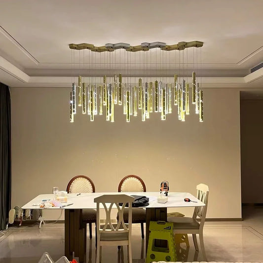 Castula Tube Cascade Chandelier