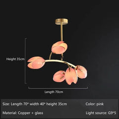 Merope Tulip Bloom Chandelier