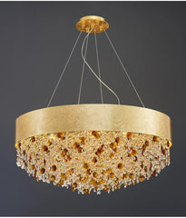Alpherg Crystal Bead Band Chandelier