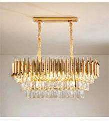 Mensae Spiked Tube Crystal Chandelier