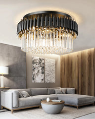 Mensae Vertical Crystal Ceiling Light