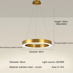 Regor Horizontal Ring Pendant Lamp