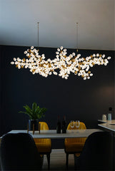 Taygeta Frosted Grape Chandelier