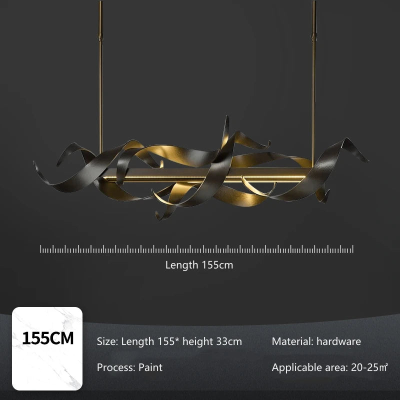 Rasalas Twisted Ribbon Chandelier