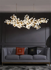Taygeta Frosted Grape Chandelier