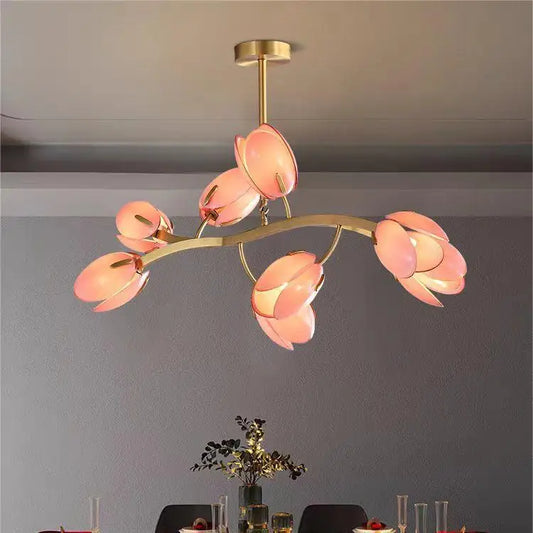 Merope Tulip Bloom Chandelier