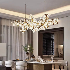 Taygeta Frosted Grape Chandelier