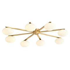 Tarf Oval Glass Disc Chandelier