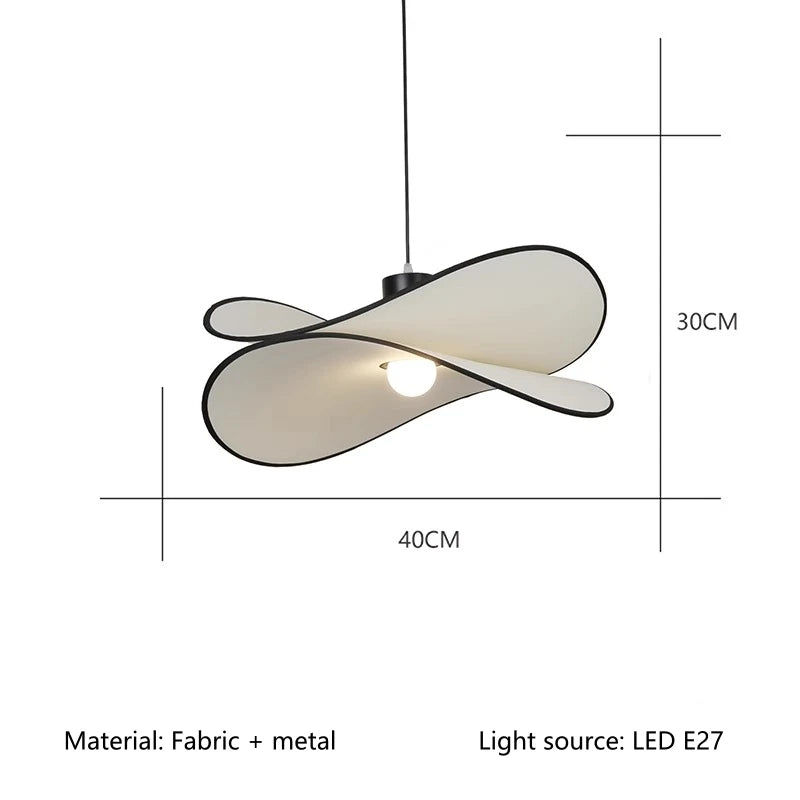 Alchiba Butterfly Fabric Petal Pendant Lamp