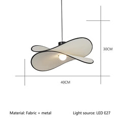 Alchiba Butterfly Fabric Petal Pendant Lamp