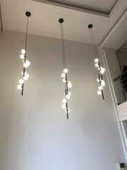 Girtab Globe Rod Staircase Chandelier