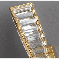 Adhafera Twisted Crystal Bar Wall Lamp