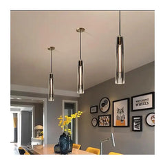 Aladfar Tapered Crystal Capsule Pendant Lamp