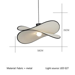 Alchiba Butterfly Fabric Petal Pendant Lamp