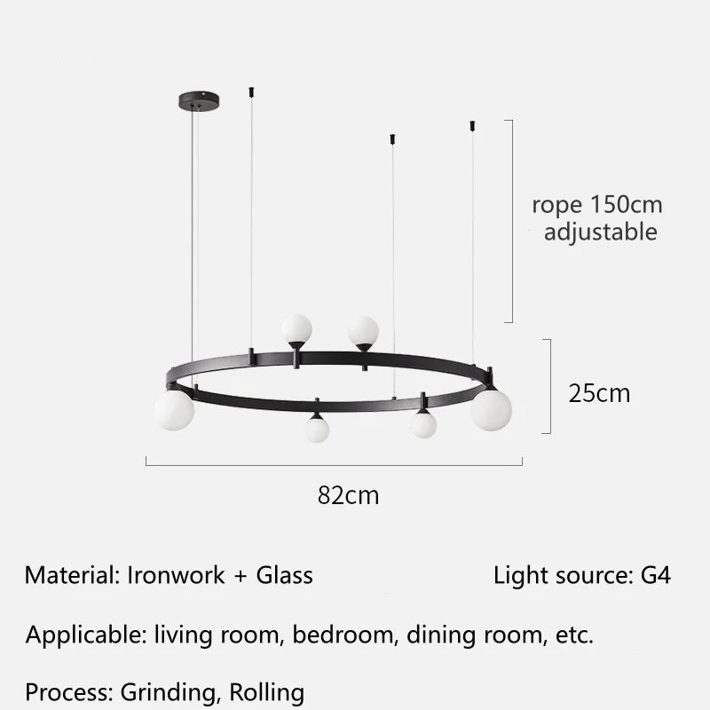 Mira Orbit Globe Chandelier