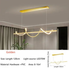 Albaldah Wave Bar Pendant Lamp