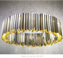 Mensae Ribbed Metal Chandelier