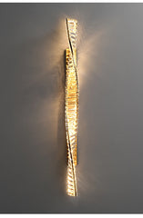 Adhafera Twisted Crystal Bar Wall Lamp