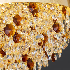 Alpherg Crystal Bead Band Chandelier