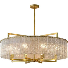 Ain Framed Textured Glass Chandelier