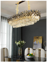 Sarin Chevron Crystal Chandelier