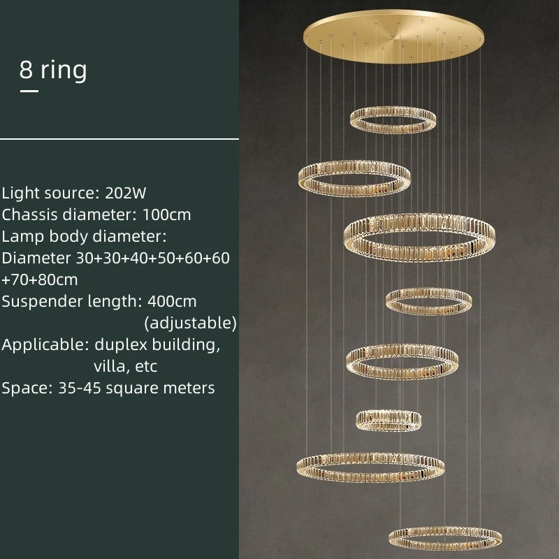 Alnair Crystal Ring Chandelier