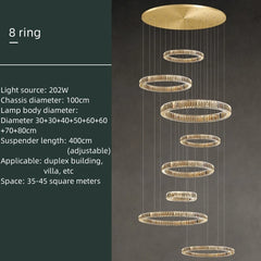 Alnair Tiered Crystal Ring Chandelier